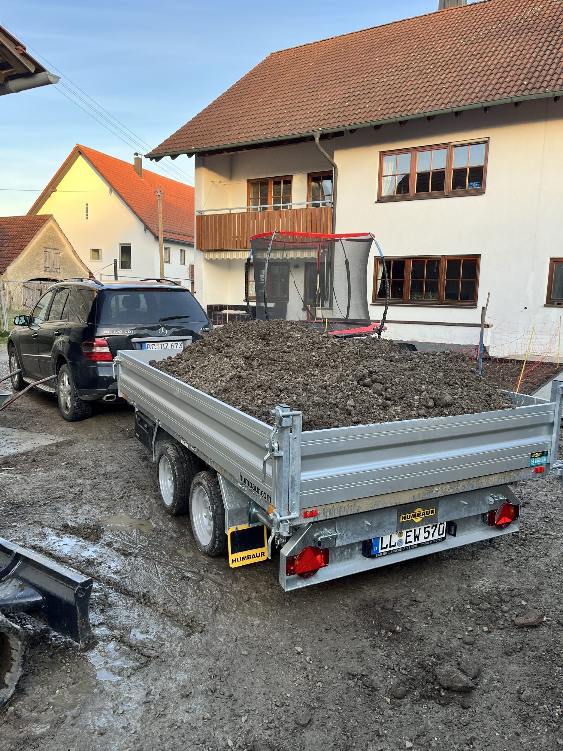 Tiefbau Erdarbeiten Kabelgraben, Landsberg am Lech